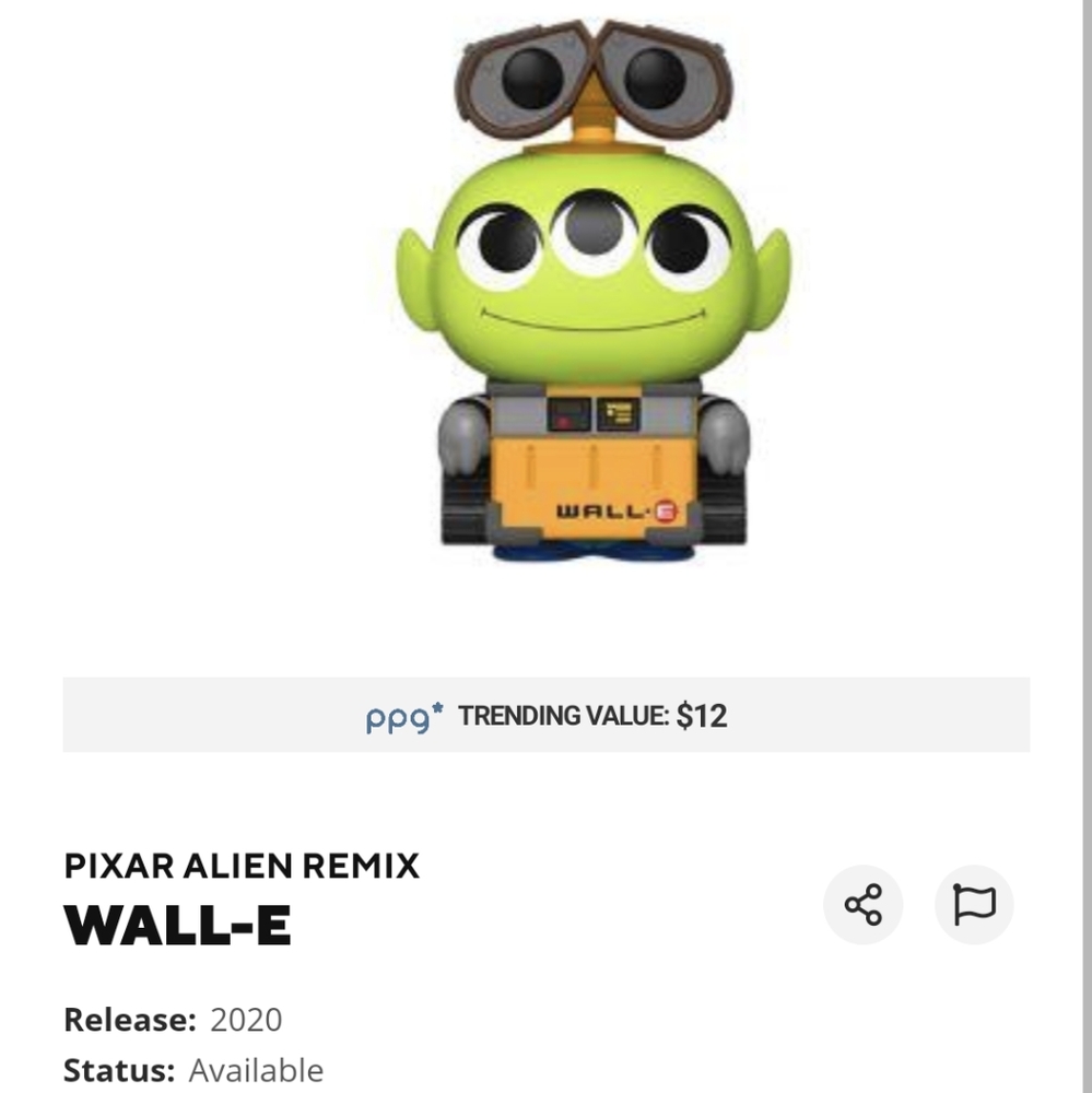 Funko Alien Wall E pop